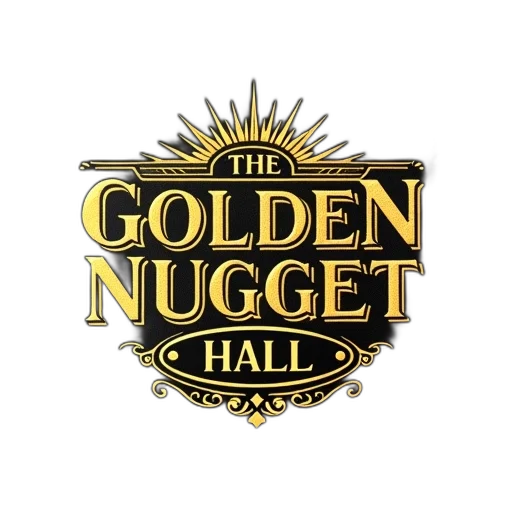 black, cloth, napkin, golden, nugget, design, featuring, words transparent PNG cut-out