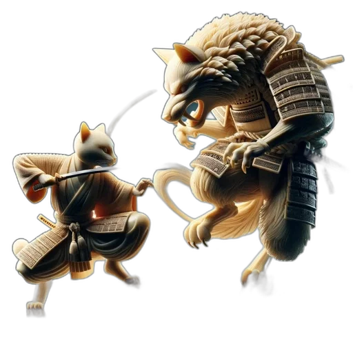 dragon, animal, creature, concept art, 3d render, two, anthropomorphic, creatures transparent PNG cut-out