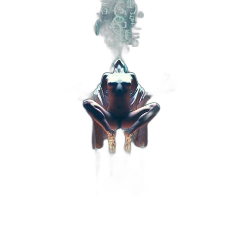 crown, jewelry, mask, robot, concept art, pixel art, 3d render, watercolor transparent PNG cut-out