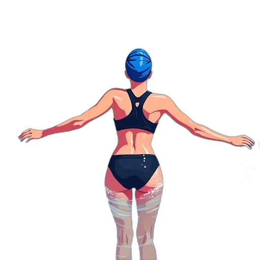 dress, mask, concept art, 3d render, pixel art, cyberpunk, blue, neon transparent PNG cut-out
