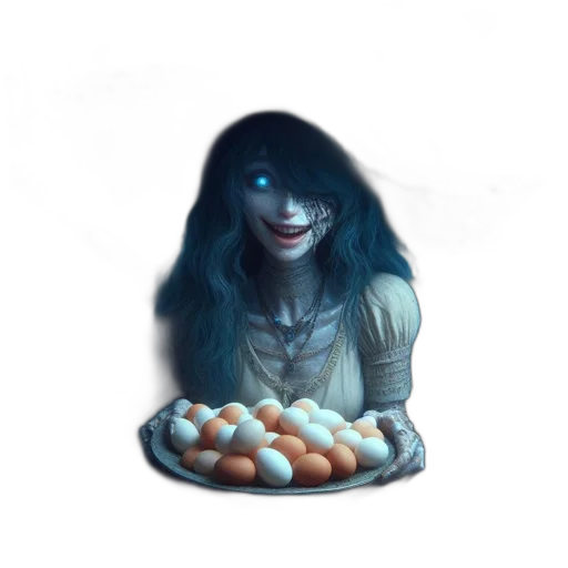 food, creature, face, jewelry, concept art, 3d render, fantasy art, photorealistic transparent PNG cut-out