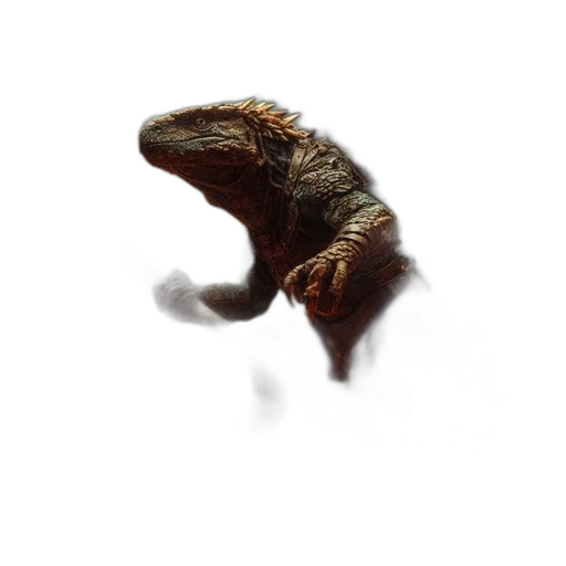 dragon, creature, animal, hair, 3d render, concept art, photorealistic, fantasy art transparent PNG cut-out