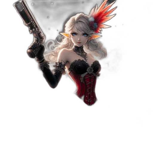 weapon, staff, sword, fantasy art, concept art, pixel art, comic book art, red transparent PNG cut-out