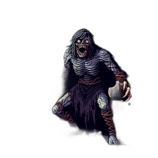 creature, mask, animal, concept art, fantasy art, pixel art, comic book art, dark transparent PNG cut-out