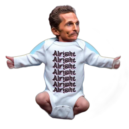 jacket, adult, male, face, placed, baby, body, wearing transparent PNG cut-out