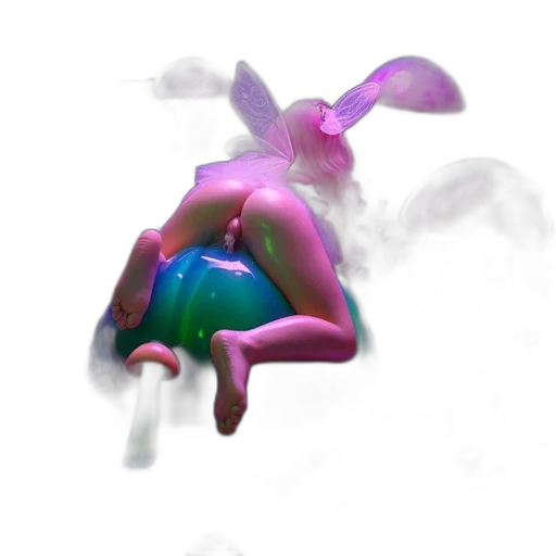 creature, mask, dragon, weapon, 3d render, concept art, vaporwave, fantasy art transparent PNG cut-out