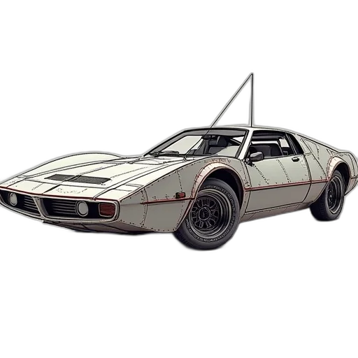car, concept art, 3d render, photorealistic, model, interceptor, shown, cutout transparent PNG cut-out