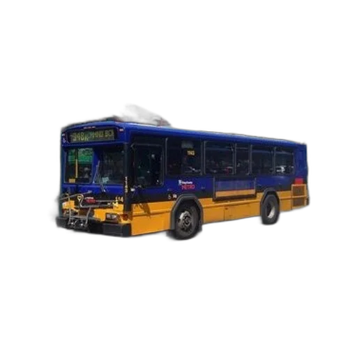 staff, 3d render, photorealistic, pixel art, concept art, blue, yellow, bus transparent PNG cut-out