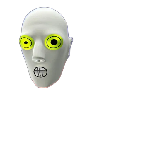 mask, robot, face, creature, 3d render, concept art, photorealistic, cyberpunk transparent PNG cut-out