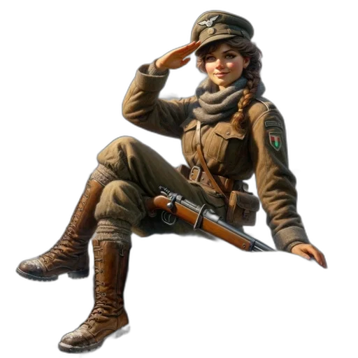 staff, weapon, jacket, hat, concept art, 3d render, pixel art, photorealistic transparent PNG cut-out