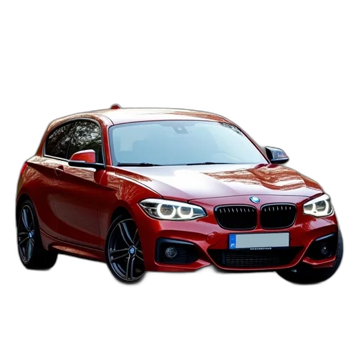 car, 3d render, photorealistic, concept art, bmw, m140i, small, hatch transparent PNG cut-out