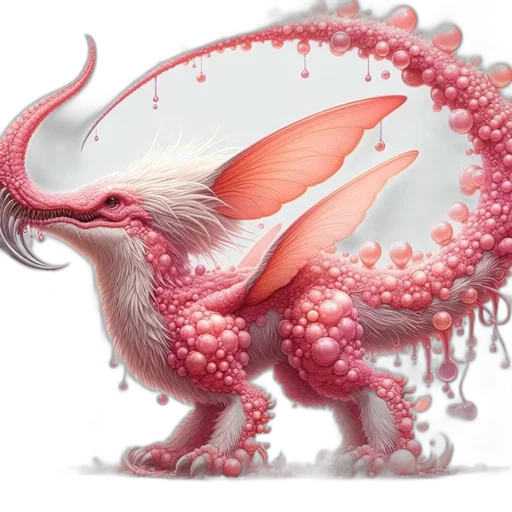 dragon, creature, animal, concept art, fantasy art, 3d render, photorealistic, red transparent PNG cut-out
