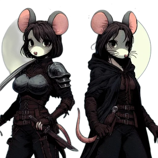 mask, concept art, comic book art, cyberpunk, anime, dark, monochrome, two transparent PNG cut-out