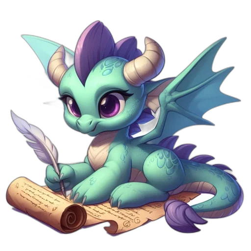dragon, staff, sword, weapon, fantasy art, pixel art, concept art, 3d render transparent PNG cut-out