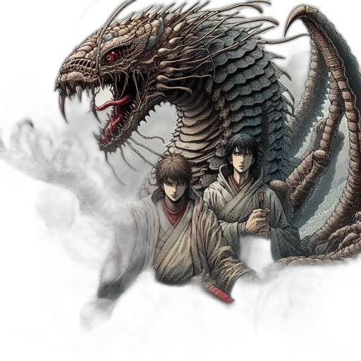 dragon, creature, fantasy art, concept art, comic book art, photorealistic, fire, two transparent PNG cut-out
