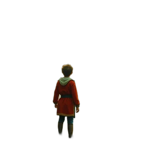 robot, jacket, creature, staff transparent PNG cut-out