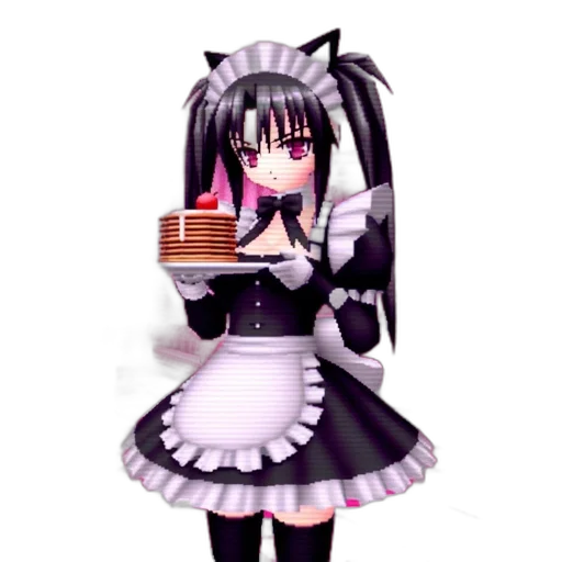staff, dress, robot, food, pixel art, 3d render, anime, cartoon transparent PNG cut-out