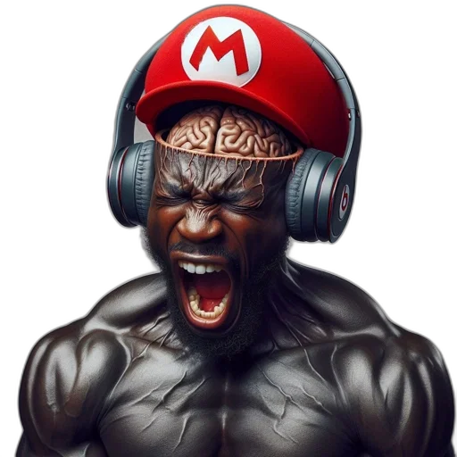 mask, face, concept art, photorealistic, pixel art, comic book art, muscular, figure transparent PNG cut-out