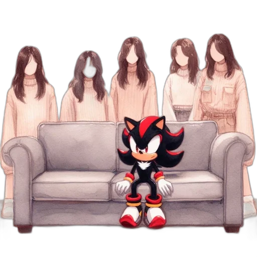 mask, hair, dress, creature, anime, concept art, pixel art, cartoon transparent PNG cut-out