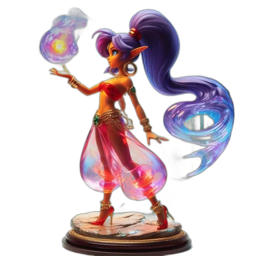 staff, concept art, fantasy art, 3d render, enchanting, elf-like, creature, stands transparent PNG cut-out