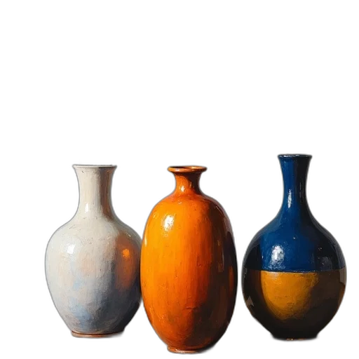 bottle, photorealistic, oil painting, 3d render transparent PNG cut-out
