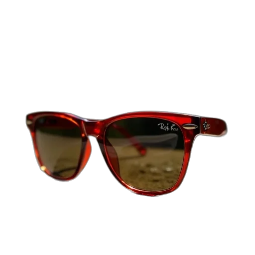3d render, photorealistic, red, best, affordable, rayban, sunglasses, 2020 transparent PNG cut-out