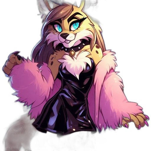 staff, jacket, animal, concept art, pixel art, fantasy art, cyberpunk, colorful transparent PNG cut-out