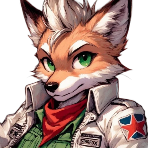 jacket, staff, face, animal, pixel art, concept art, comic book art, cartoon transparent PNG cut-out