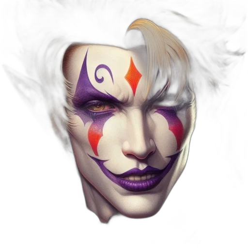 mask, face, fantasy art, concept art, photorealistic, watercolor, colorful, elfin transparent PNG cut-out