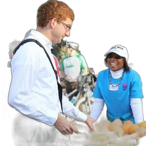 jacket, staff, robot, man, white, shirt, glasses, selecting transparent PNG cut-out
