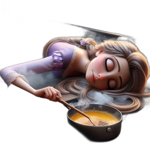 food, fantasy art, concept art, photorealistic, 3d render, fire, fog, underwater transparent PNG cut-out