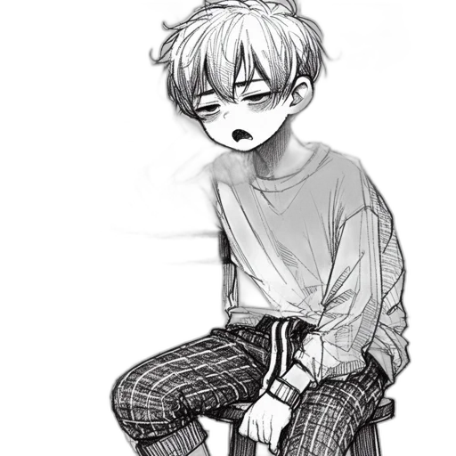creature, mask, pencil sketch, anime, cartoon, pixel art, monochrome, dark transparent PNG cut-out