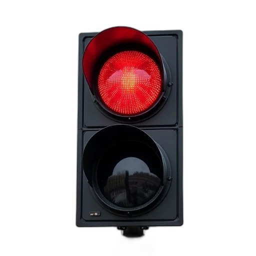 car, robot, close-up, image, black, traffic, light, red transparent PNG cut-out