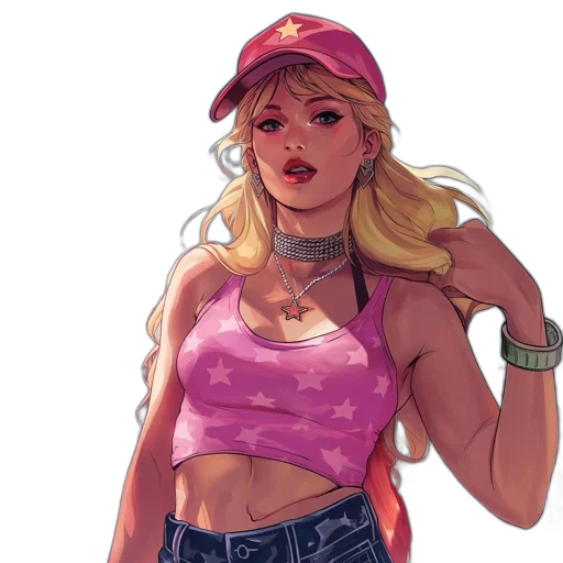 hat, concept art, comic book art, pixel art, vaporwave, neon lights, neon, pastel transparent PNG cut-out