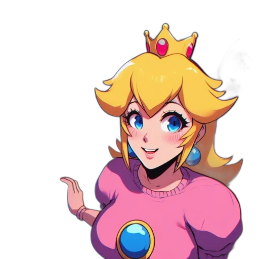 crown, dress, staff, jewelry, pixel art, concept art, cartoon, anime transparent PNG cut-out