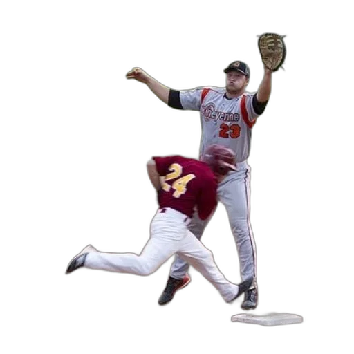 baseball, player, gray, uniform, number, throwing, ball, while transparent PNG cut-out