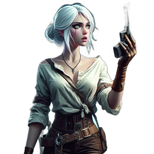 staff, weapon, jacket, concept art, fantasy art, comic book art, cyberpunk, cityscape transparent PNG cut-out