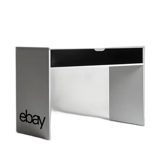 jewelry, 3d render, photorealistic, monochrome, sleek, modern, metal, desk transparent PNG cut-out