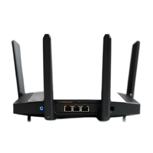 crown, router, ports, port transparent PNG cut-out