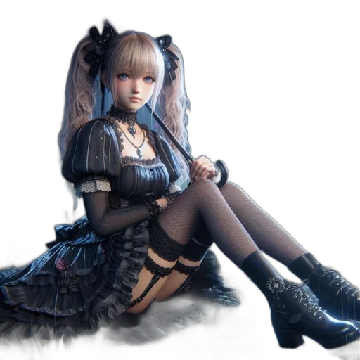 staff, dress, fantasy art, concept art, 3d render, photorealistic, dark, monochrome transparent PNG cut-out