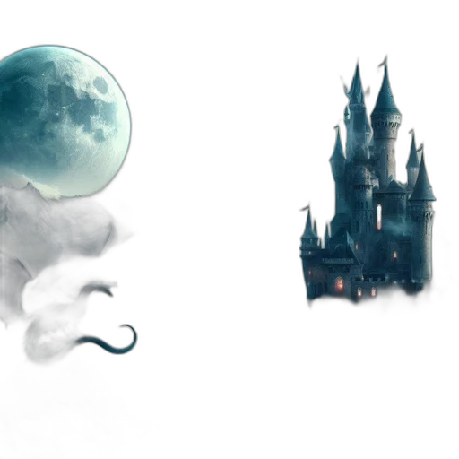 mask, concept art, fantasy art, 3d render, watercolor, fog, outer space, underwater transparent PNG cut-out
