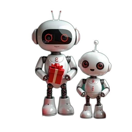 robot, 3d render, concept art, pixel art, cartoon, image, various, gift transparent PNG cut-out