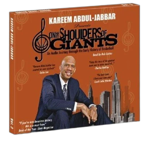 book, cover, titled, kareem, abdul-jabbar, presents, shoulders, giants transparent PNG cut-out