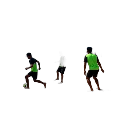 shoes, 3d render, pixel art, concept art, group, people, playing, soccer transparent PNG cut-out