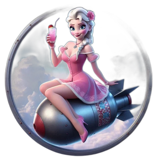 concept art, fantasy art, 3d render, cartoon, animated, female, character, silver transparent PNG cut-out