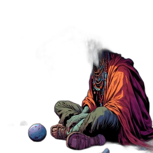 mask, comic book art, concept art, fantasy art, outer space, mystical, scaly, creature transparent PNG cut-out
