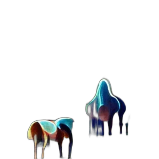 furniture, animal, hair, creature, concept art, pixel art, 3d render, vaporwave transparent PNG cut-out