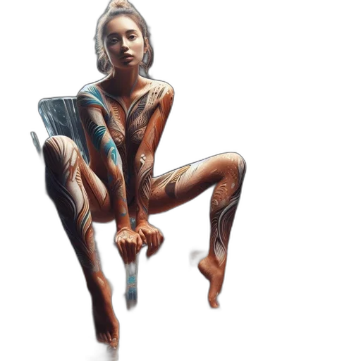 dress, creature, robot, jewelry, concept art, fantasy art, photorealistic, oil painting transparent PNG cut-out