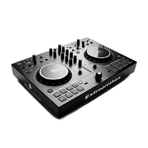 professional, mixer, black, silver, design, featuring, large, number transparent PNG cut-out