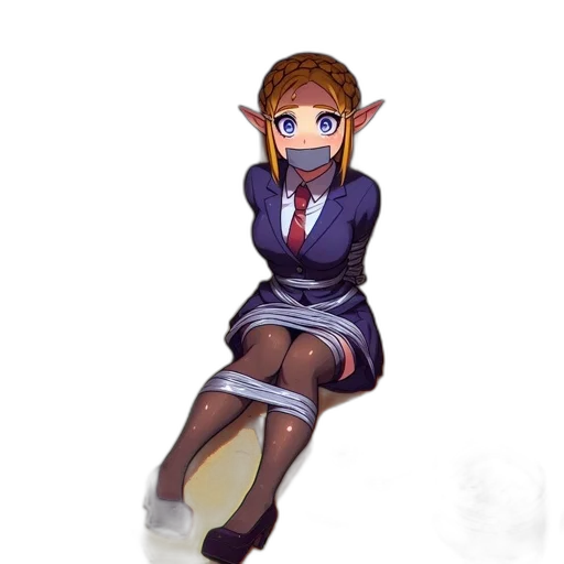 staff, dress, creature, face, pixel art, anime, concept art, fantasy art transparent PNG cut-out
